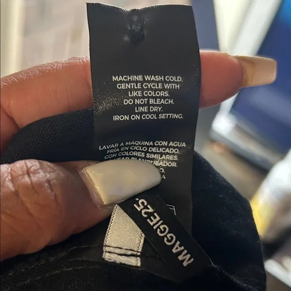 Well Worn Classic Black Button Down Dress - Picture 8 of 9